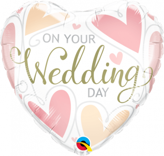 On Your Wedding Day Heart Foil Balloon - Party Affair