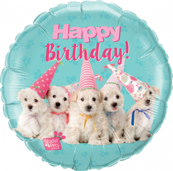 Studio Pets - Birthday Puppies Foil Balloon