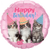 Studio Pets - Birthday Kittens Foil Balloon