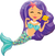 Enchanting Mermaid Foil Balloon Shape
