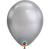 chrome silver latex helium balloon