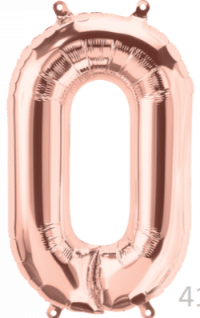 Air Filled Junior 0 Rose Gold DIY Foil Balloon - Party Affair