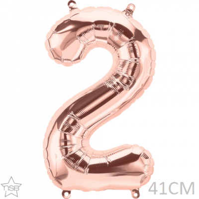 Air Filled Junior 2 Rose Gold DIY Foil Balloon - Party Affair