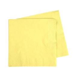 Pastel Yellow Lunch Napkins