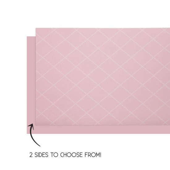 Pastel Pink Reversible Paper Table Runner