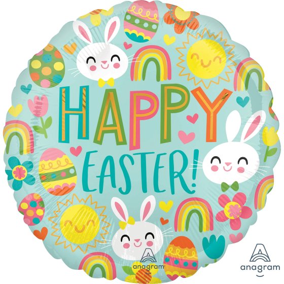 Happy Easter Icons Foil Balloon