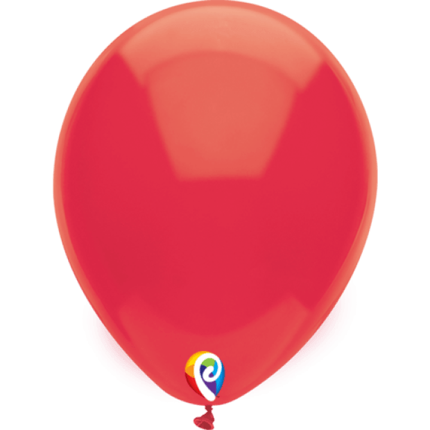 Standard Red Latex Balloons - Pack 25 Flat - Party Affair