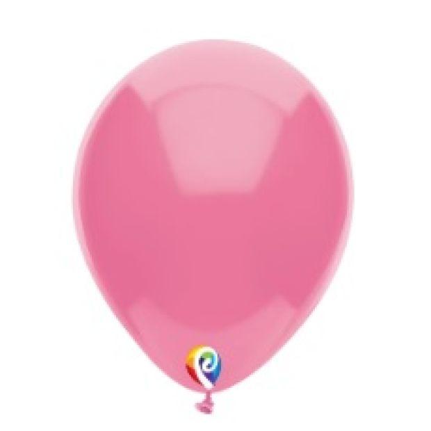 Hot Pink Latex Balloons - Pack 25 Flat - Party Affair