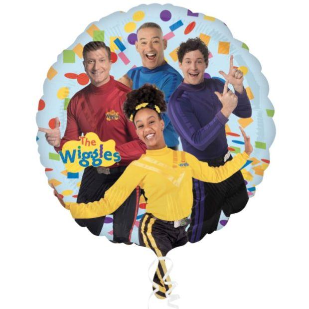 Colorful foil balloon featuring The Wiggles characters, designed for celebrations, by Anagram.