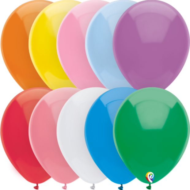 Standard Assorted Latex Balloons - 25