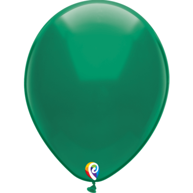 Green Latex Balloons - Pack 25 Flat - Party Affair