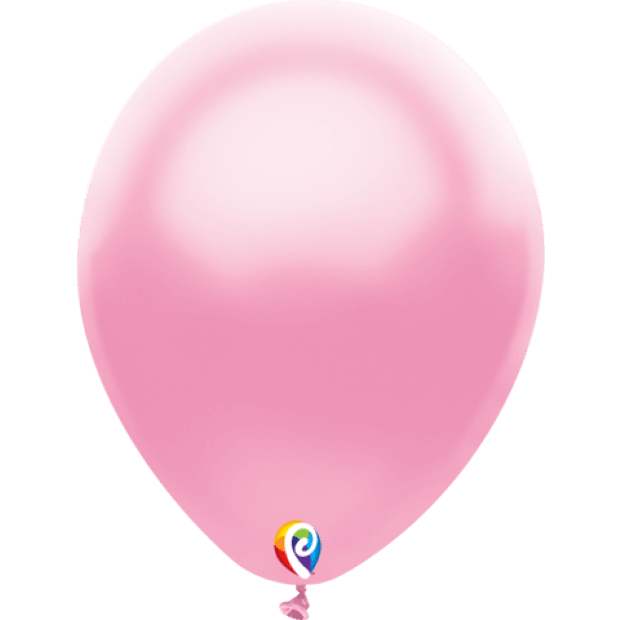 Pearl Light Pink Latex Balloons - Pack 25 Flat - Party Affair