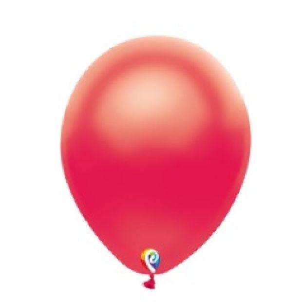 Pearl Red Latex Balloons - Pack 25 Flat - Party Affair