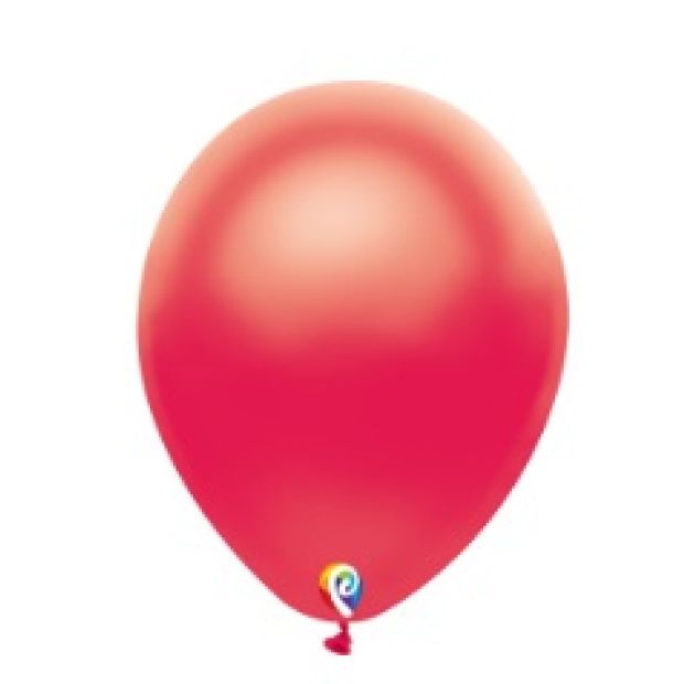 Pearl Red Latex Balloons - 25