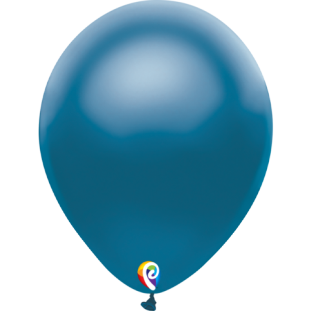 Pearl Blue Latex Balloons - 25