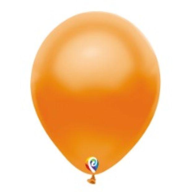 Orange Latex Balloons - Pack 25 Flat - Party Affair