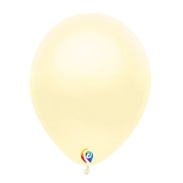 Pearl Ivory Latex Balloons - Pack 25 Flat