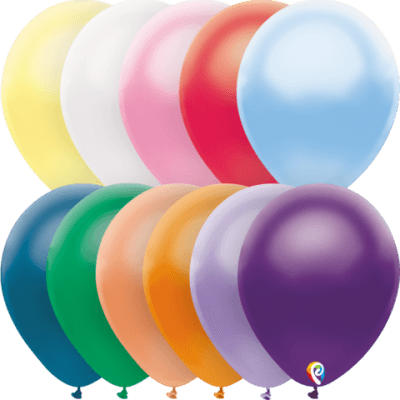 Pearl Pastel Assorted Latex Balloons - Pack 25 Flat - Party Affair