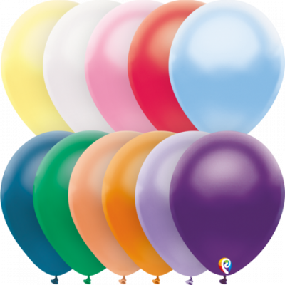 Pearl Pastel Assorted Latex Balloons - 25