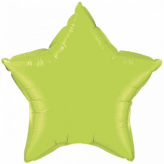 Lime Green Star Foil Balloon