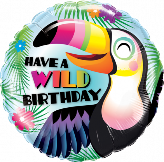 Have A Wild Birthday Toucan Foil Balloon