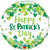 St Patrick's Shamrock Confetti Foil Balloon