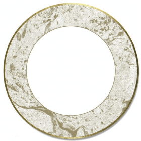 Party Porcelain Gold Marble Effect Large Plates - Party Affair