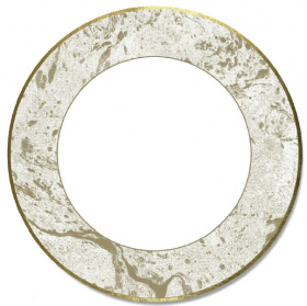 party porcelain gold marble effect large plates
