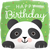 Happy Birthday Panda Foil Balloon