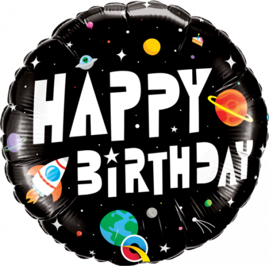 Happy Birthday Astronaut Foil Balloon