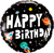 Happy Birthday Astronaut Foil Balloon