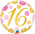 16 Pink & Gold Dots Foil Balloon