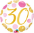 30 Pink & Gold Dots Foil Balloon