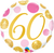 60 Pink & Gold Big Dots Foil Balloon