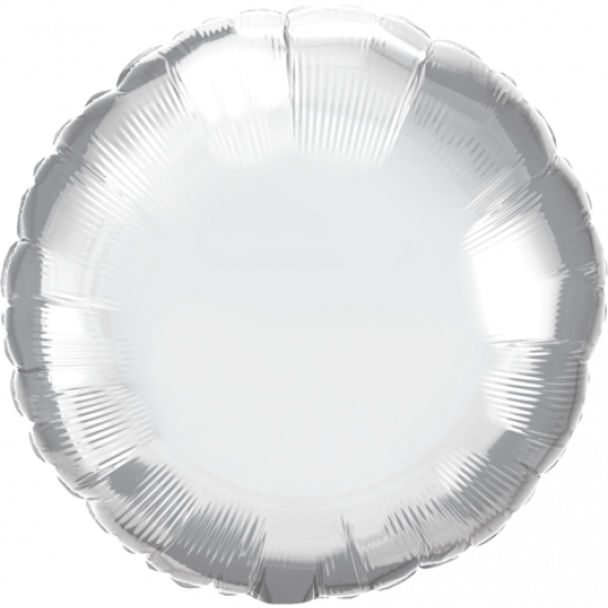 Chrome Silver Round Foil Balloon