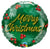 Christmas Green With Berries Foil Balloon