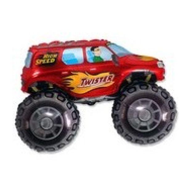 Red Twister Monster Truck Foil Balloon Shape - Party Affair