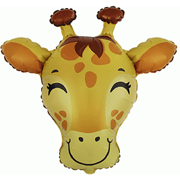 Giraffe Head Foil Balloon Shape