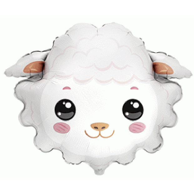 Sheep Head Foil Balloon Shape - Party Affair