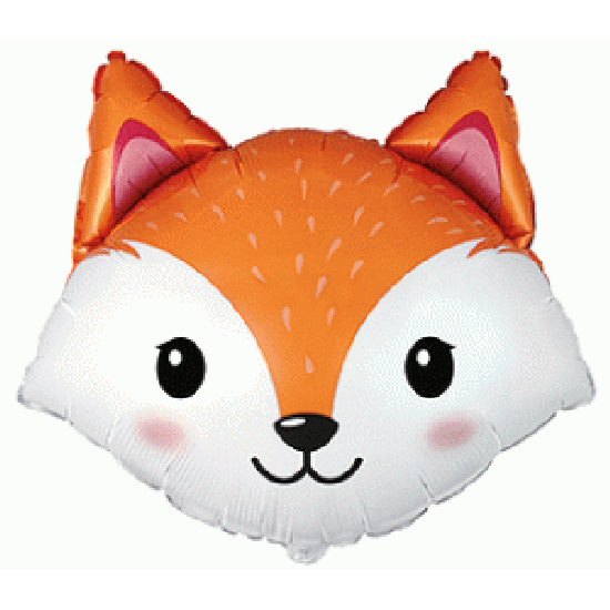 Fox Head Foil Balloon Shape - Party Affair