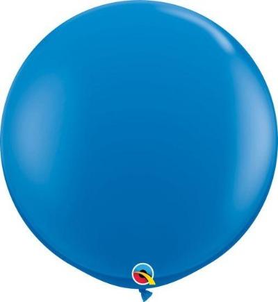 Jumbo 90cm Dark Blue Round Latex Helium-Balloon 