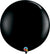 Jumbo 90cm Round Black Latex Helium Balloon 