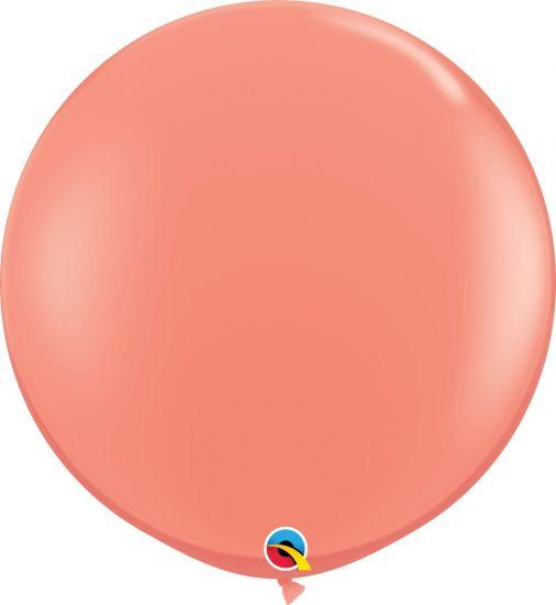 Jumbo 90cm Round Coral Latex Helium Balloon 