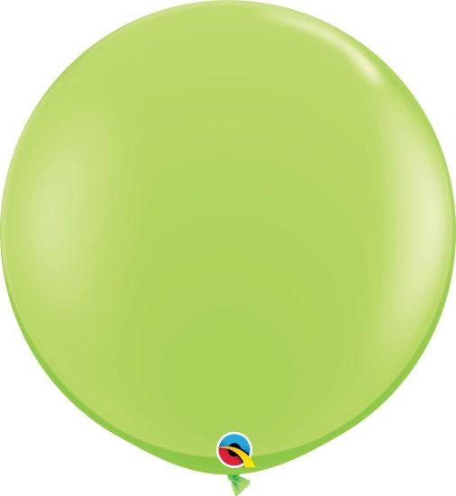 Jumbo 90cm Round Lime Green Latex Helium Balloon 