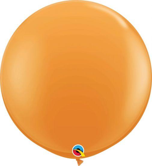 Jumbo 90cm Round Orange Latex Helium Balloon 