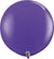Jumbo 90cm Round Purple Latex Helium Balloon 