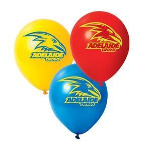 Adelaide Printed Logo AFL Balloons - Uninflated - Party Affair