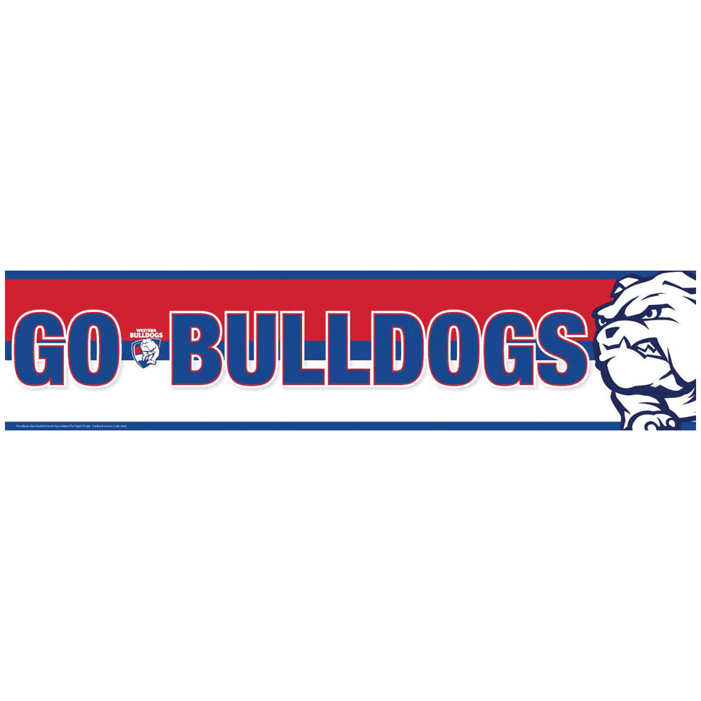 AFL Go Bulldogs Football Banner