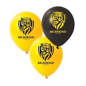 Richmond AFL Logo Printed Latex Helium Balloon - Party Affair