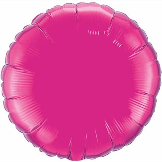 Magenta Round Shape Foil Balloon